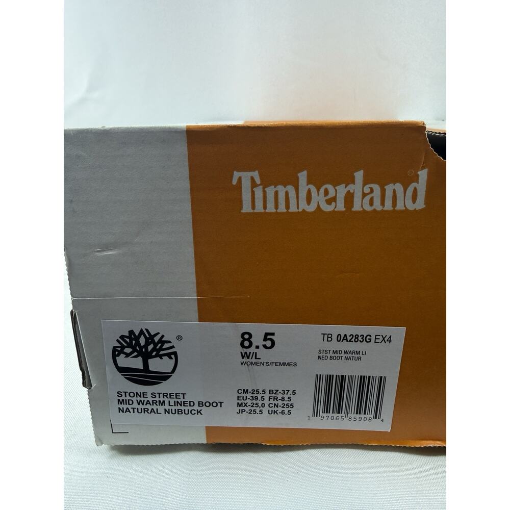Timberland Stone Street Mid Warm Lined Boot Women’s 8.5 New - Picture 10 of 13